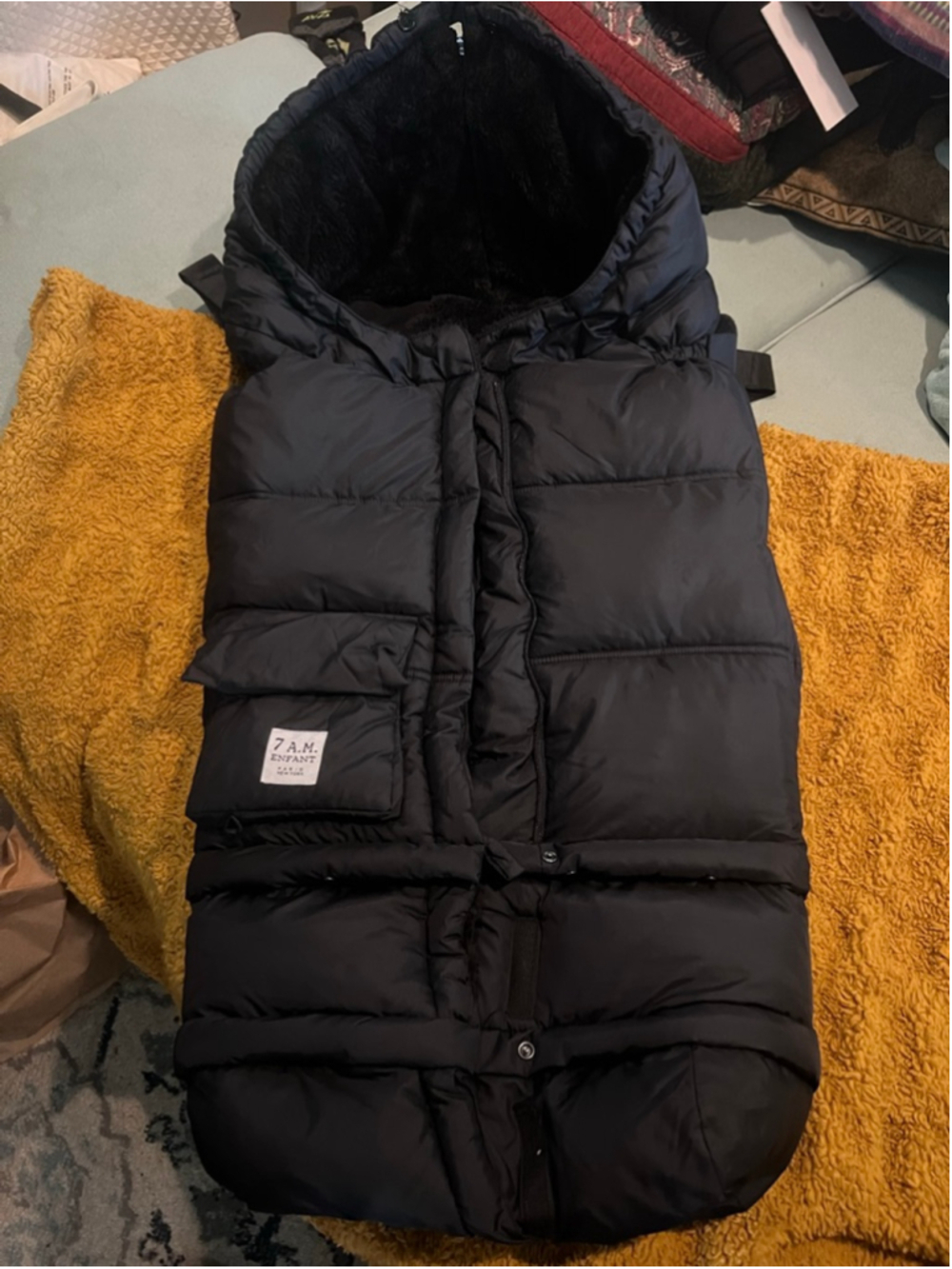 Baby 7 A.M. Enfant Black Evolution Blanket 212 Sleep Sack 6 Months